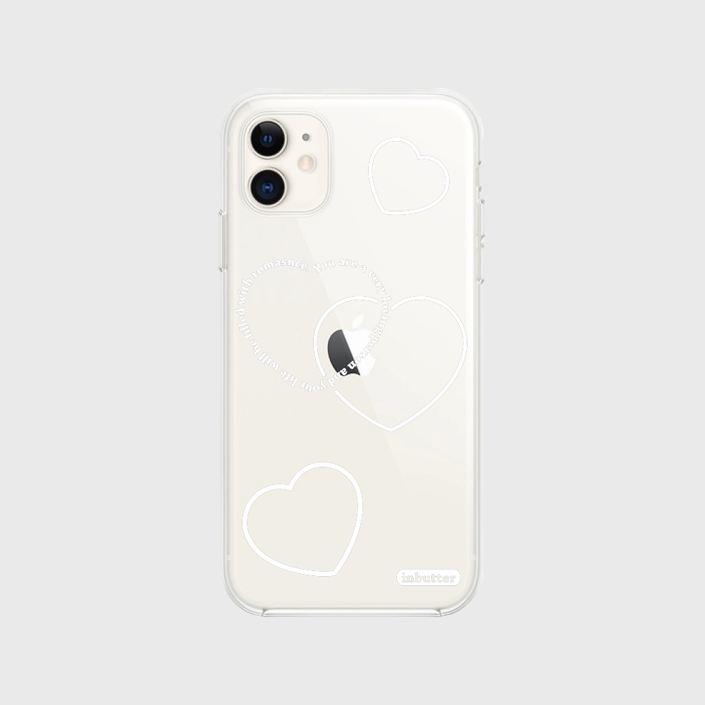 White Love iPhone ケース