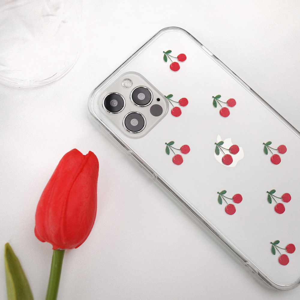 Cherry Pattern iPhone ケース